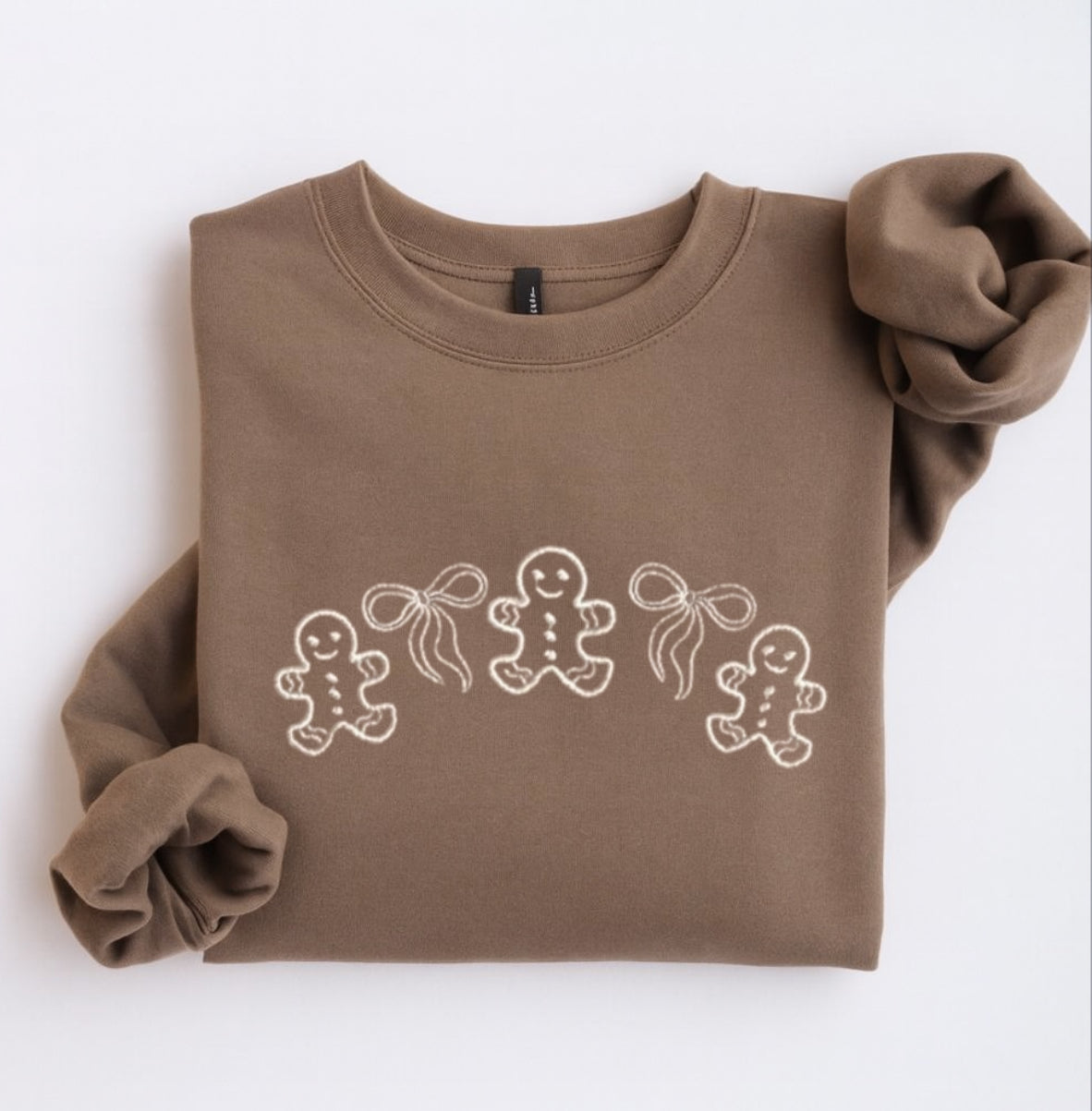 Embroidered Gingerbread Cookies Sweatshirt