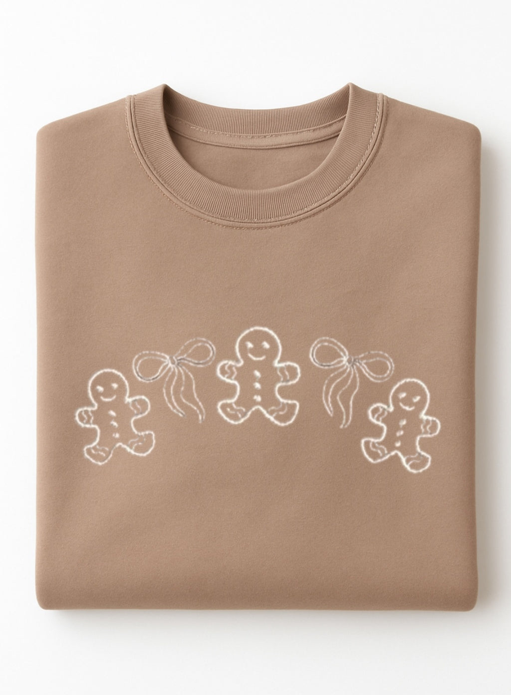 Embroidered Gingerbread Cookies Sweatshirt