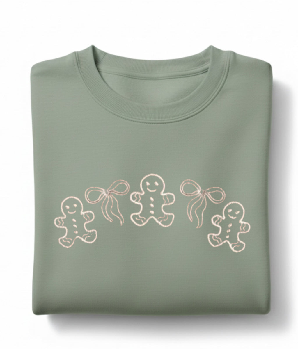 Embroidered Gingerbread Cookies Sweatshirt