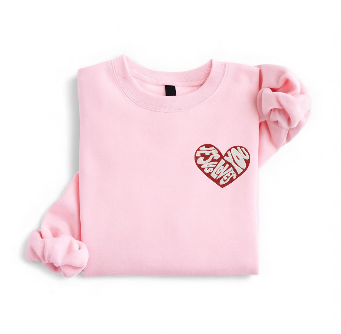 Embroidered Jesus Christmas Tree Sweatshirt – Faith Gift