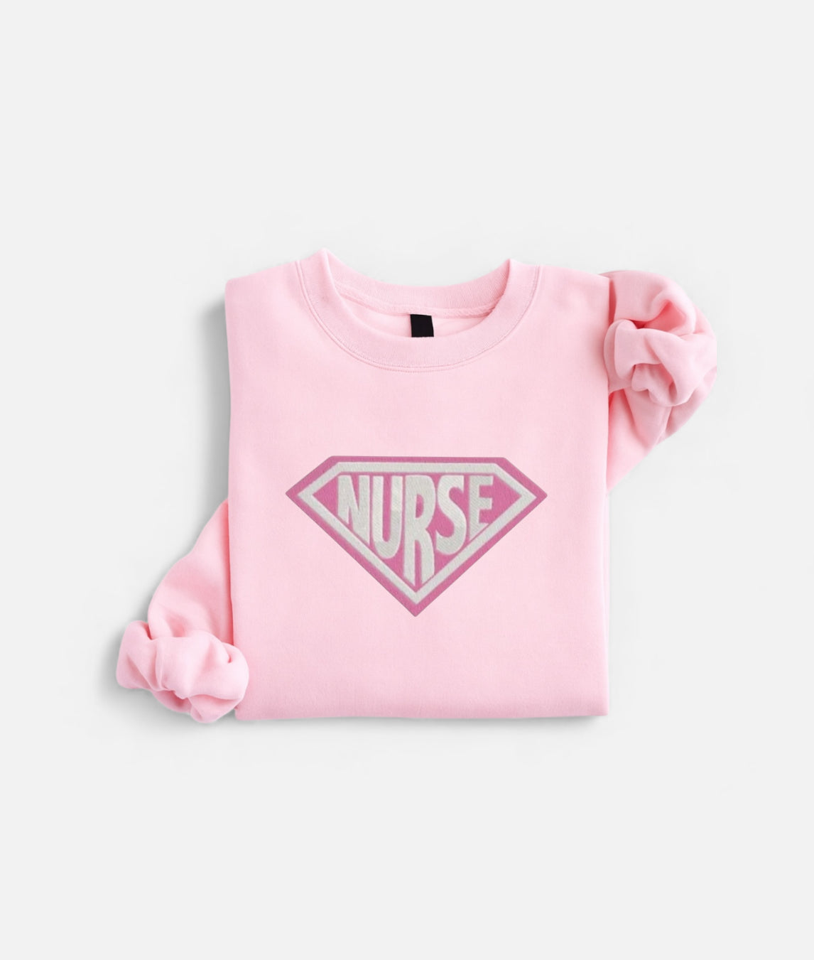 Embroidered Nurse Design | Pink Super Hero Nurse  | Healthcare-Inspired