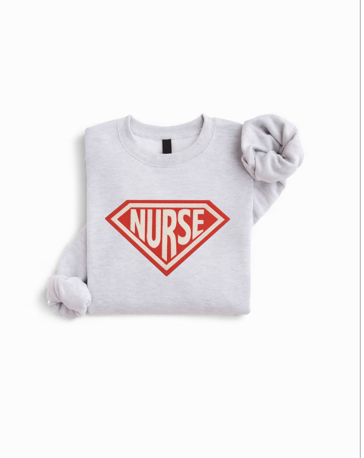 Embroidered Nurse Design | Pink Super Hero Nurse  | Healthcare-Inspired
