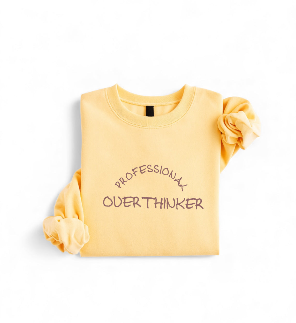 Embroidered Professional Overthinker Sweatshirt – Funny Embroidery
