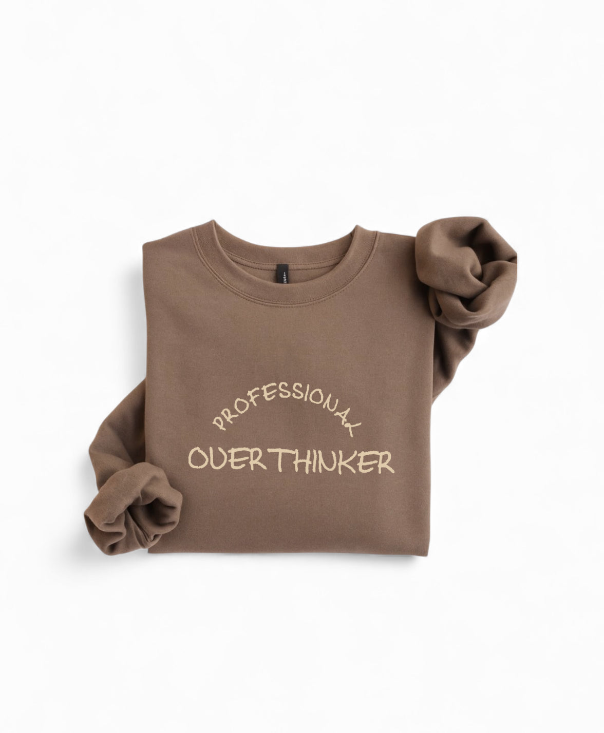Embroidered Professional Overthinker Sweatshirt – Funny Embroidery
