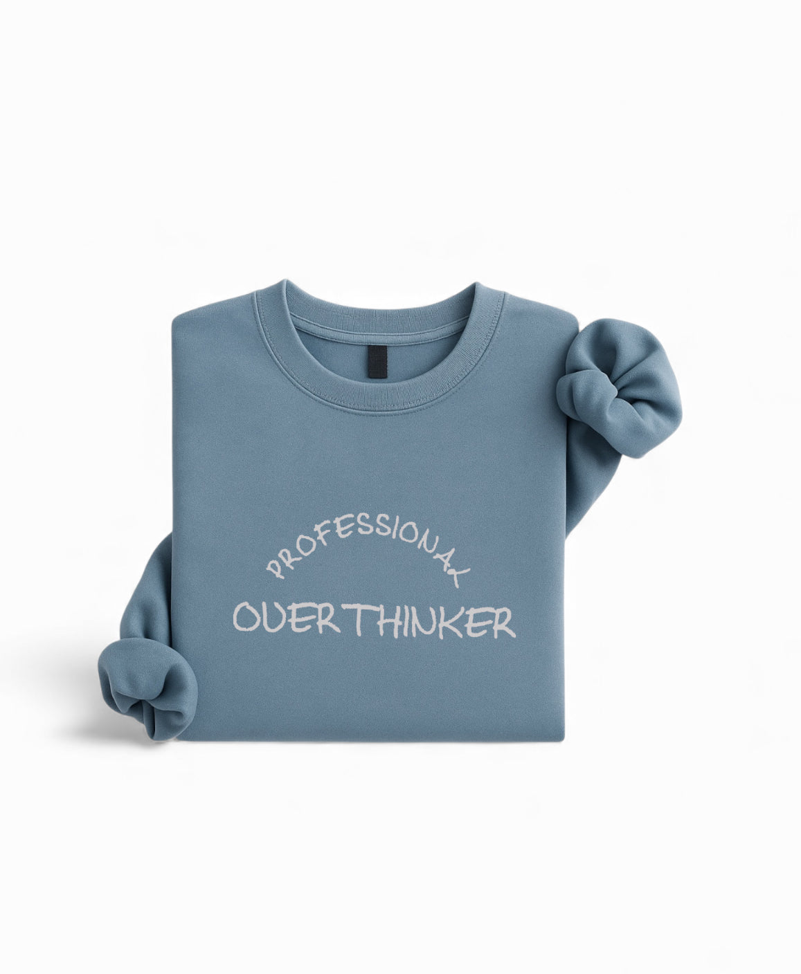 Embroidered Professional Overthinker Sweatshirt – Funny Embroidery