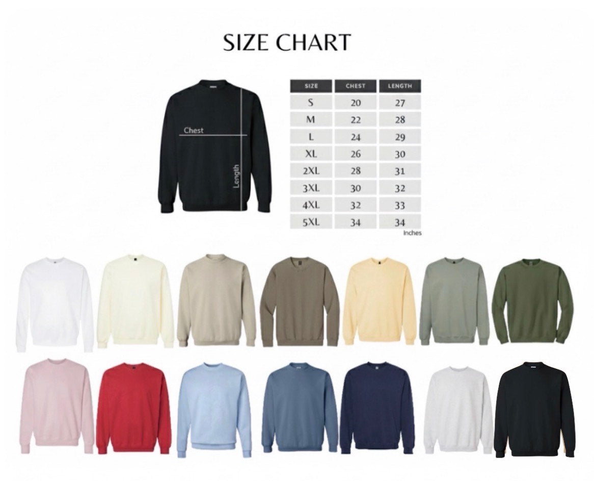 Custom Embroidered Sweatshirt | Personalized Logo Embroidery  Unisex Crewneck