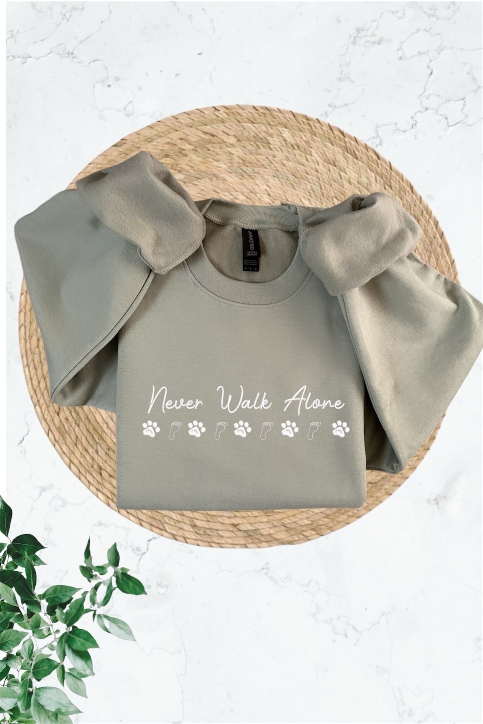 Never Walk Alone Sweatshirt – Pet Lover Gift