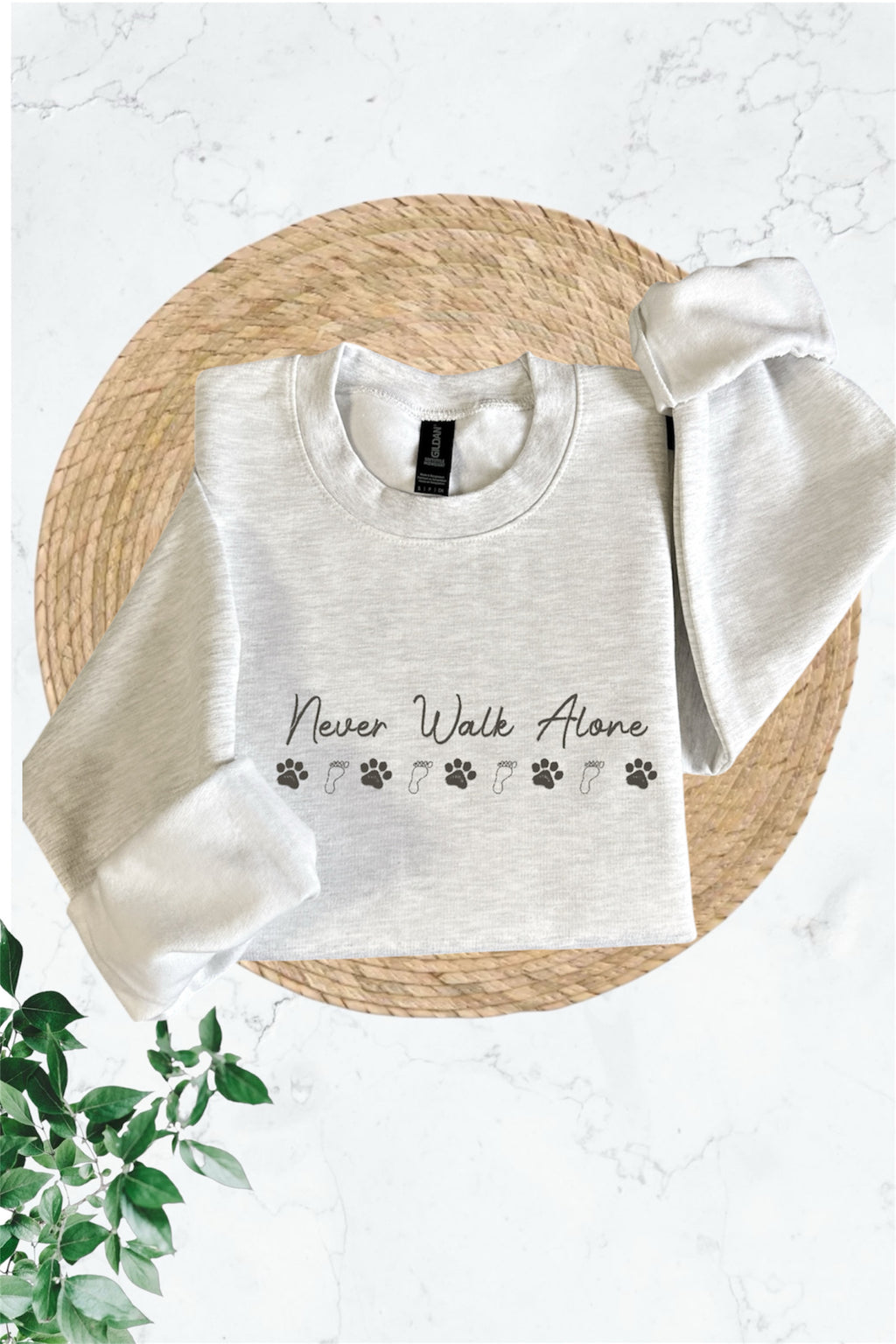 Never Walk Alone Sweatshirt – Pet Lover Gift